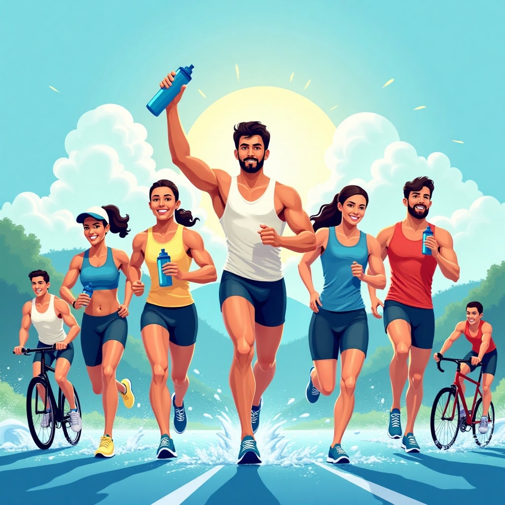تأثیر مصرف آب آشامیدنی سالم و کافی برای ورزشکاران